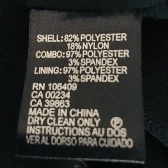 NEW Tahari ASL Dress Cocktail Floral Black Silver Sequins Belinda 2 Petite 2P - Picture 14 of 16